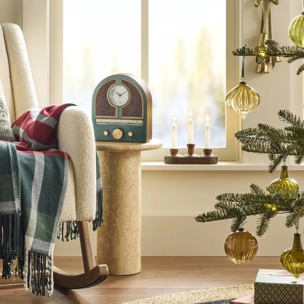 Hearth & Hand Glass Ornament Set -‎ Brown, Green, Gold